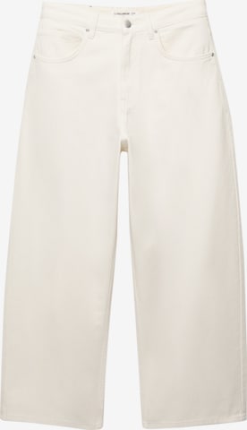 Baggy Jeans de la Pull&Bear pe bej: față