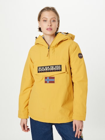 NAPAPIJRI Between-season jacket 'Rainforest' in Yellow: front
