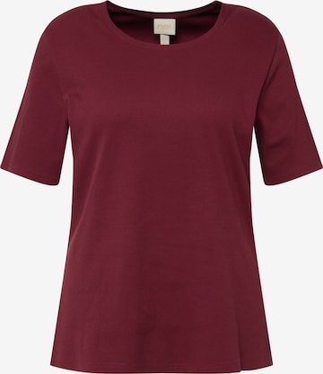 Ulla Popken Shirt (GOTS) in Rot: predná strana