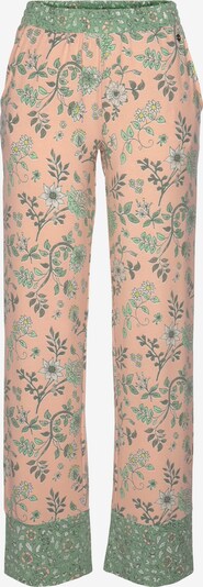 LASCANA Hose in beige / grün, Produktansicht