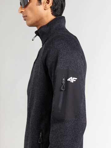 4F Funktionsfleecejakke i sort