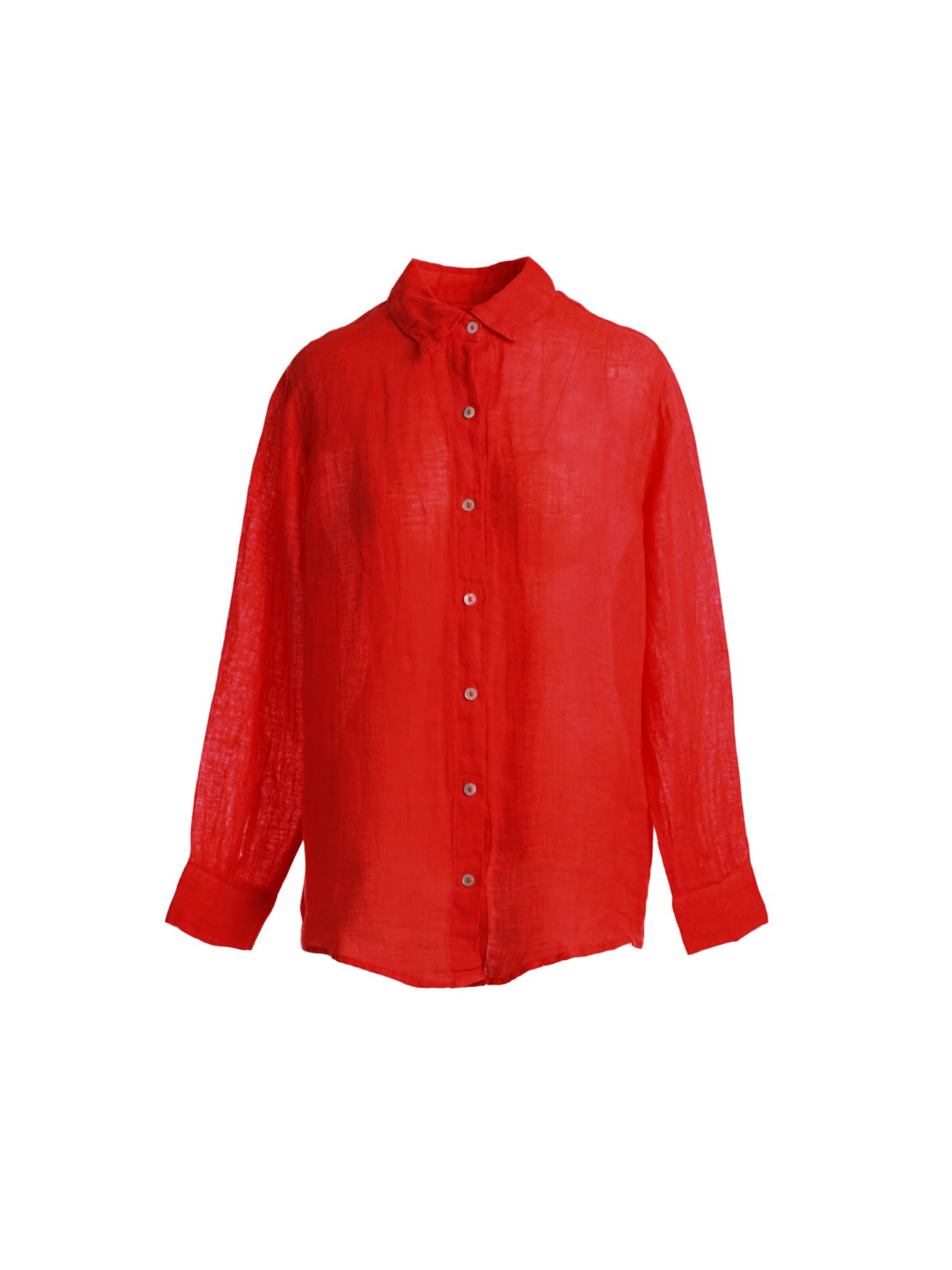 Haris Cotton Blouse in Red: front