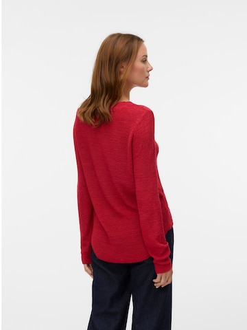 VERO MODA Sweater 'VMNuevocharity' in Red
