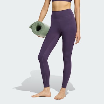Skinny Pantalon de sport 'All Me Essentials' ADIDAS PERFORMANCE en violet : devant