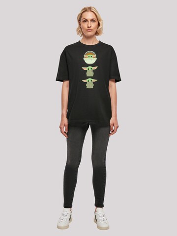 F4NT4STIC T-Shirt 'The Mandalorian The Child Poses' in Schwarz