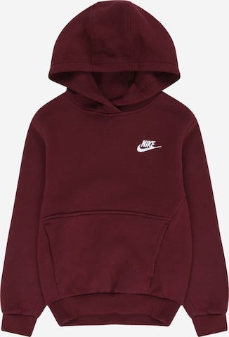 Nike Sportswear Суичър 'Club Fleece' в кафяво: отпред