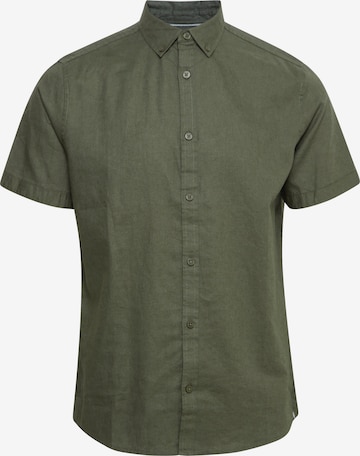 INDICODE JEANS - Ajuste regular Camisa 'Hank' en verde: frente