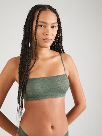 Underprotection Bandeau Bra in Green: front