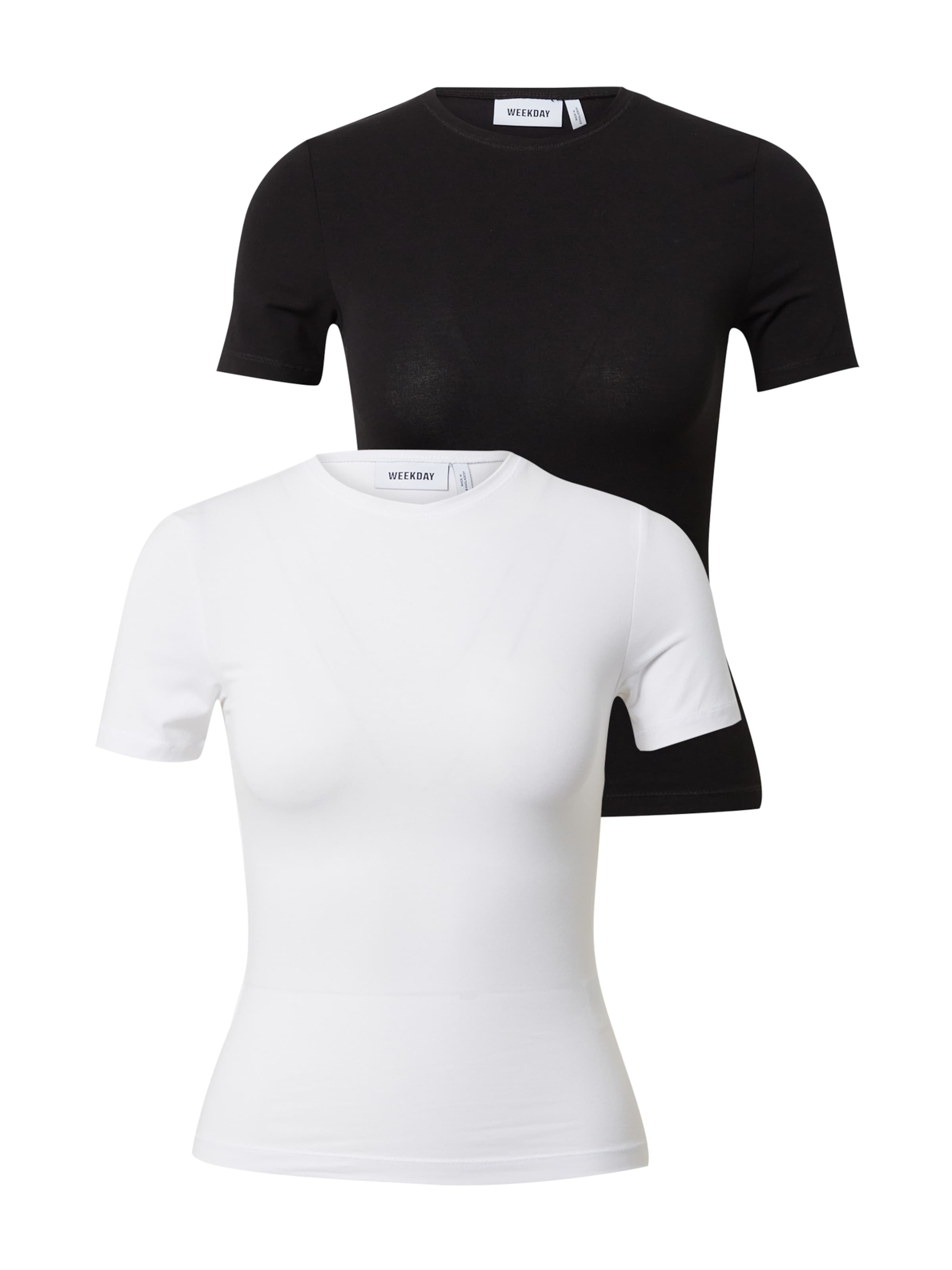 WEEKDAY Tričko – černá: přední strana