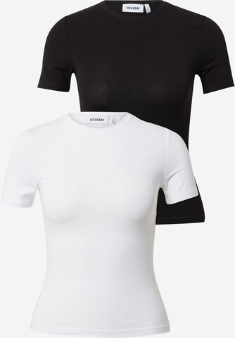 WEEKDAY T-Shirt in Schwarz: predná strana