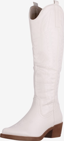 Elara Comwboystøvler i hvid: forside