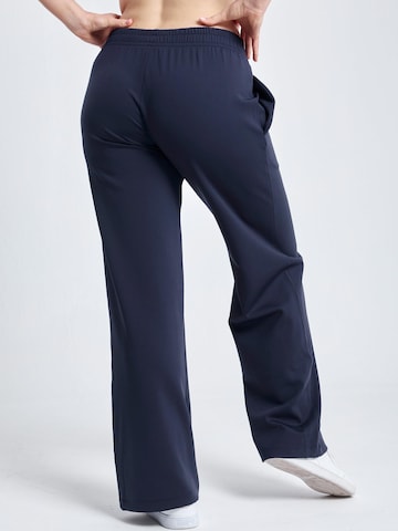 SPORTKIND Flared Workout Pants 'Trainingshose weit' in Blue