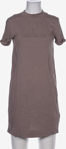 Calvin Klein Jeans Dress in XS in Brown: front