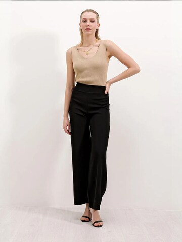 Wide leg Pantaloni di Bigdart in nero
