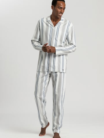 Hanro Pyjama lang 'Cozy Comfort' in Grijs: voorkant