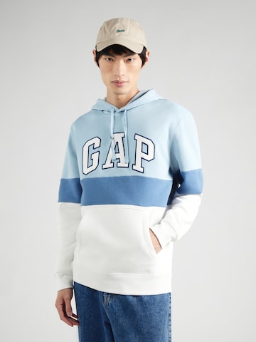 GAP Bluzka sportowa 'HERITAGE' w kolorze niebieski: przód