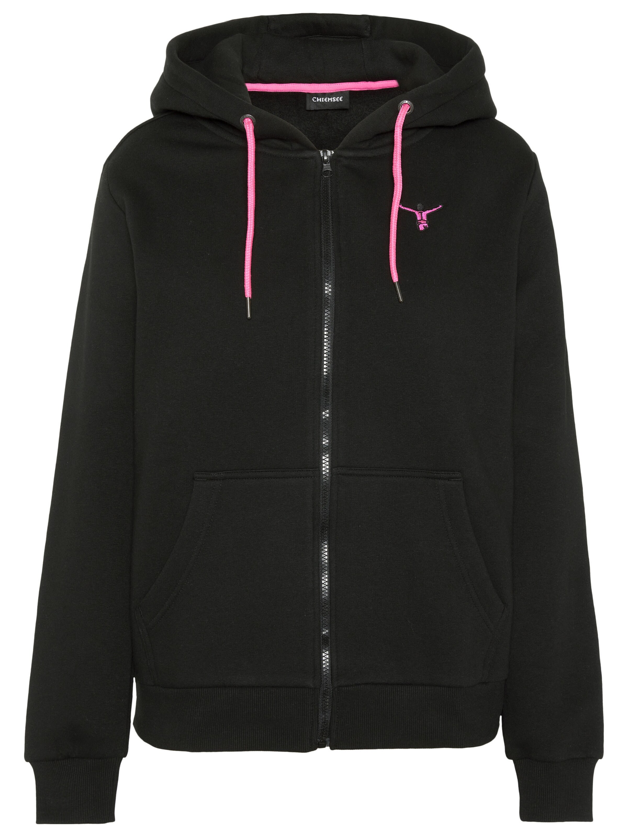 CHIEMSEE Sweatjacke in Schwarz: Vorderseite