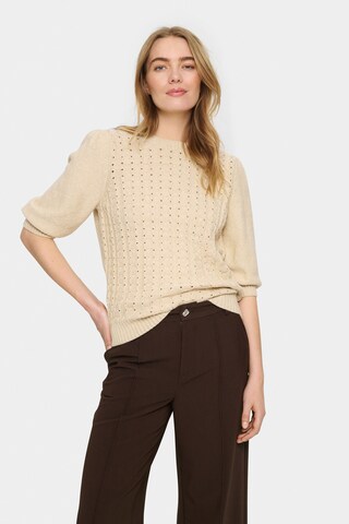 Pull-over SAINT TROPEZ en beige : devant