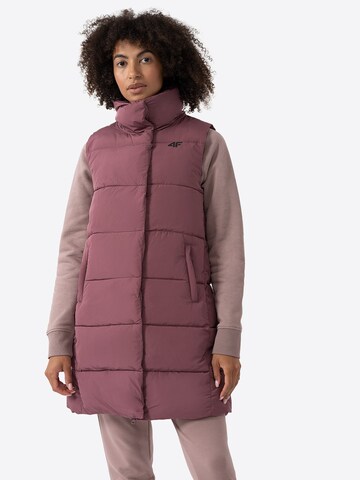 4F Sportbodywarmer in Roze: voorkant