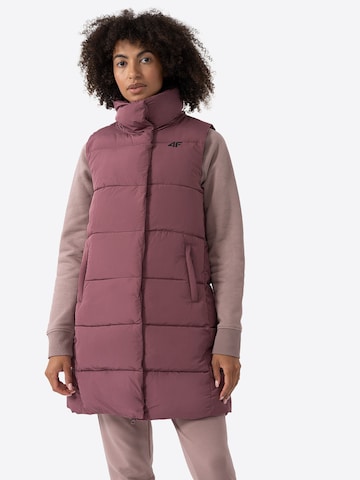 Gilet de sport 4F en rose : devant