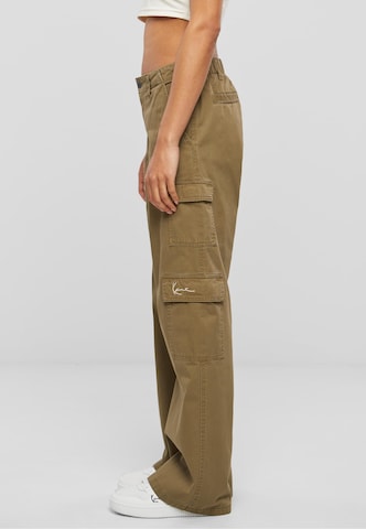 Wide Leg Pantalon cargo Karl Kani en vert