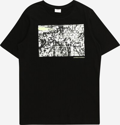 s.Oliver Shirt in de kleur Pastelgroen / Lichtgroen / Zwart, Productweergave