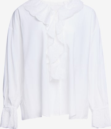 usha BLACK LABEL - Blusa en blanco: frente