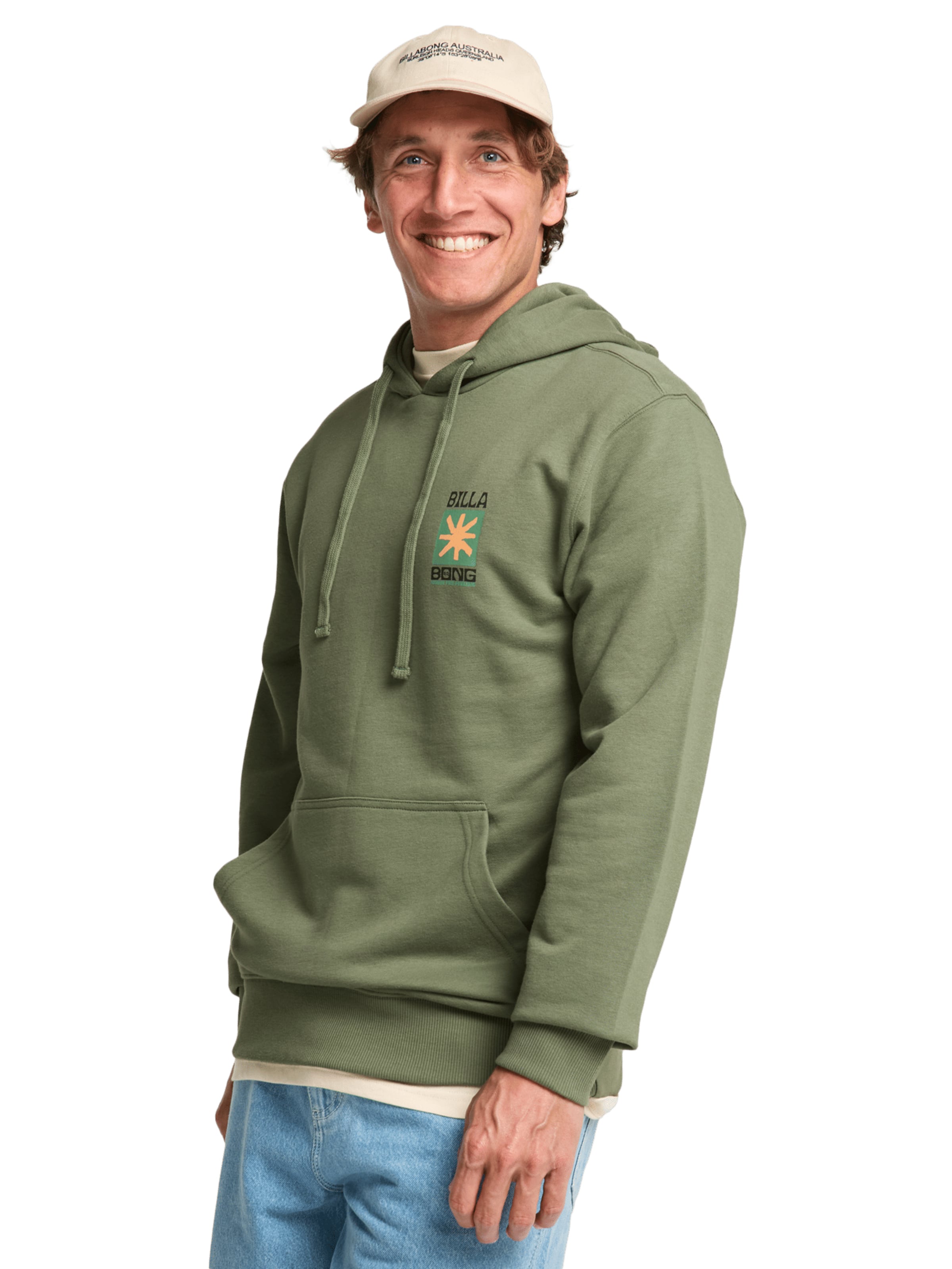 BILLABONG Sweatshirt 'Foundation' in Grün