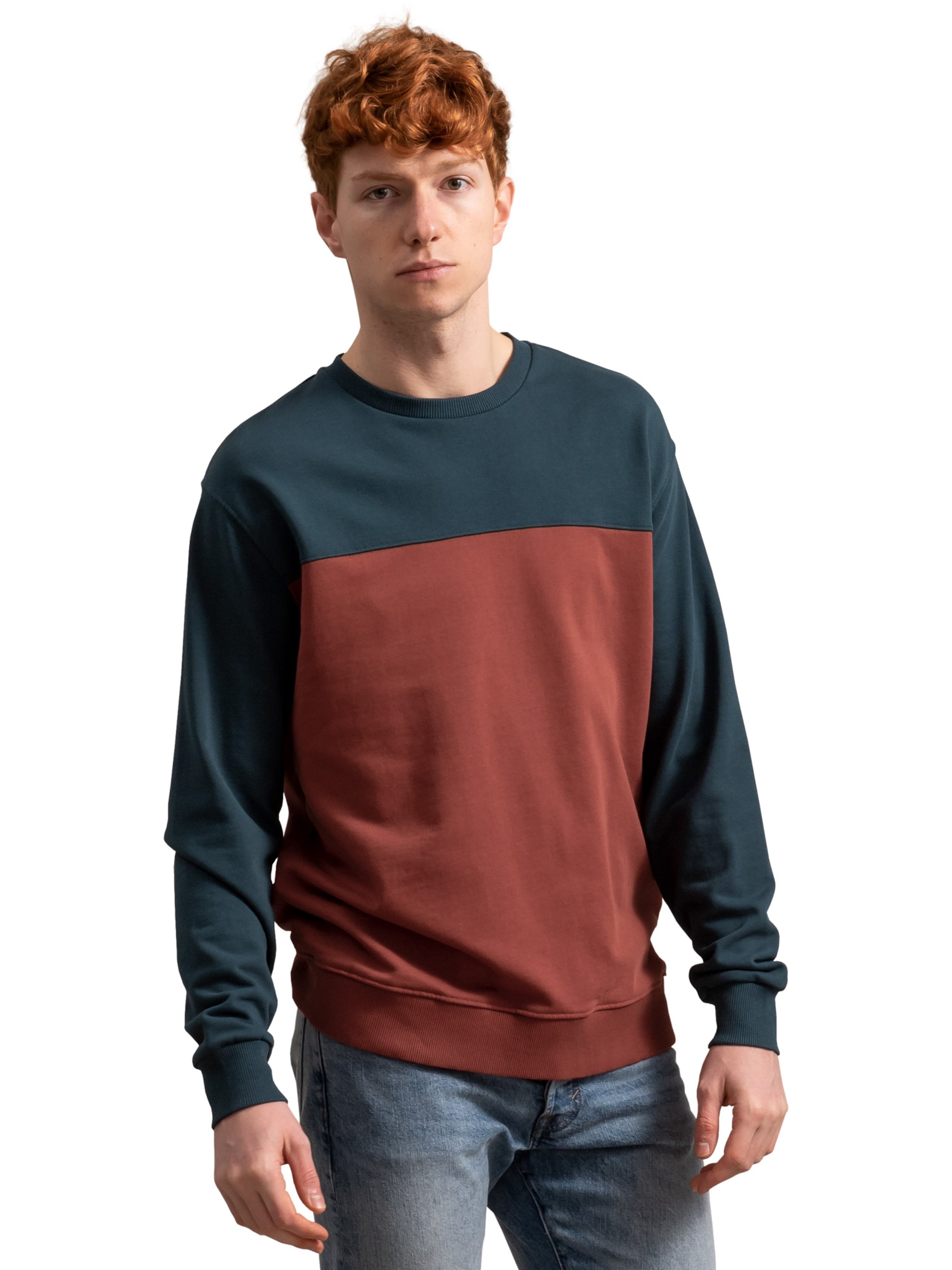 Kaft Sweatshirt 'Horizon' in Rot: Vorderseite