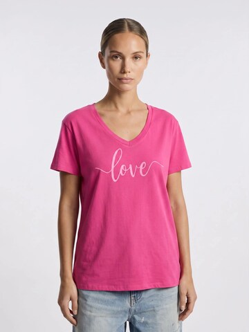 americandreams Top 'T-shirt' in Pink: front
