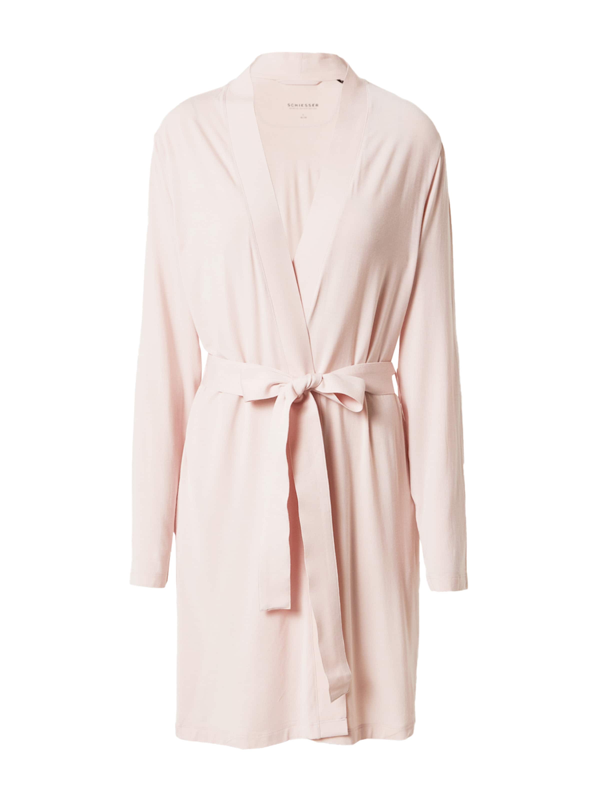 SCHIESSER - Bata para casa en rosa: frente