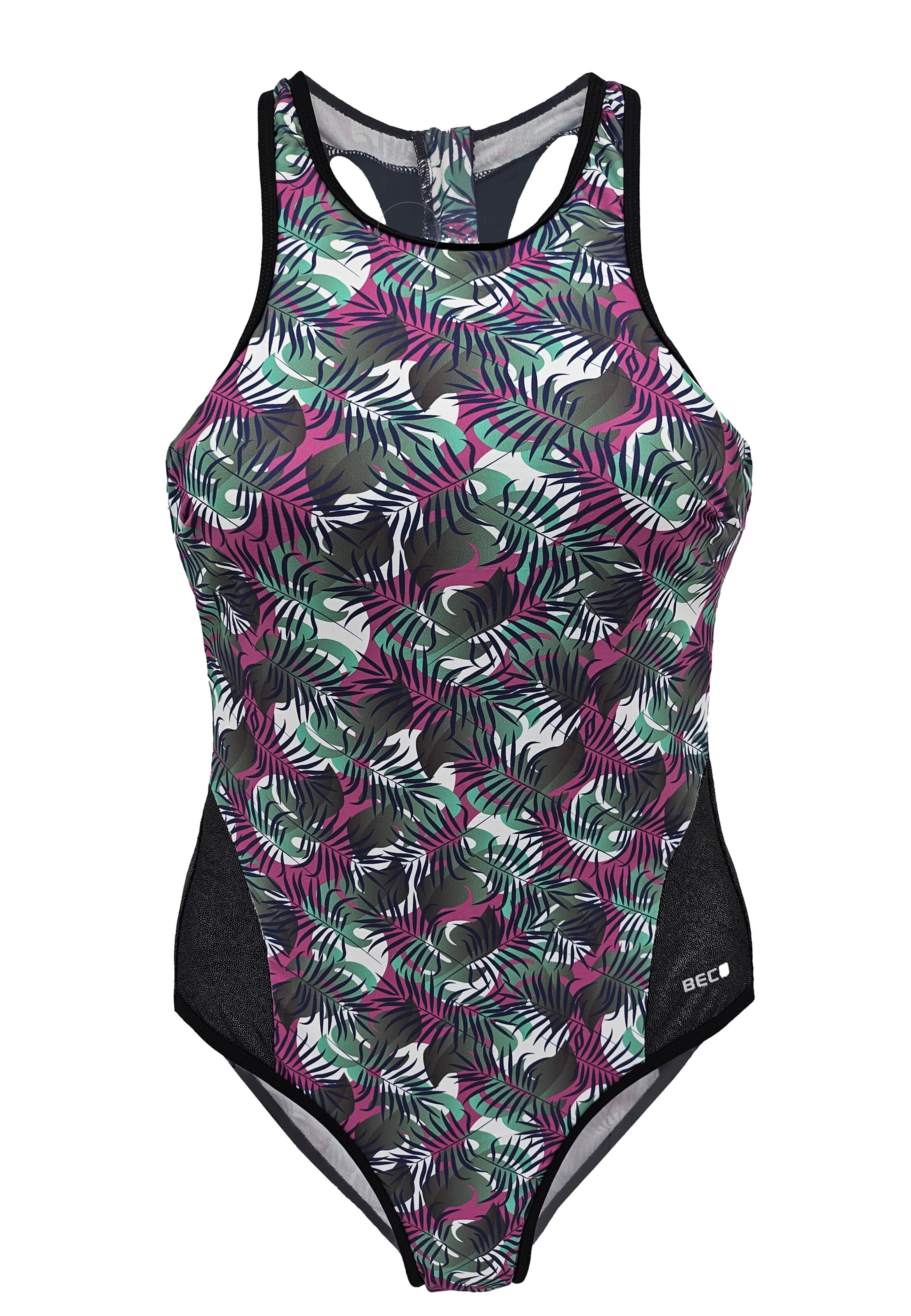 BECO the world of aquasports Badeanzug 'Jungle Dream' in Mischfarben: Vorderseite