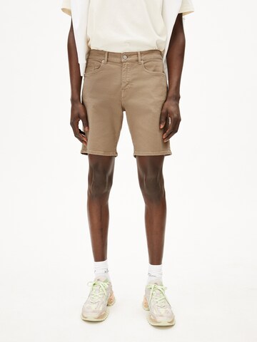 ARMEDANGELS Regular Hose 'AARVO GMT DYE' in Beige: Vorderseite