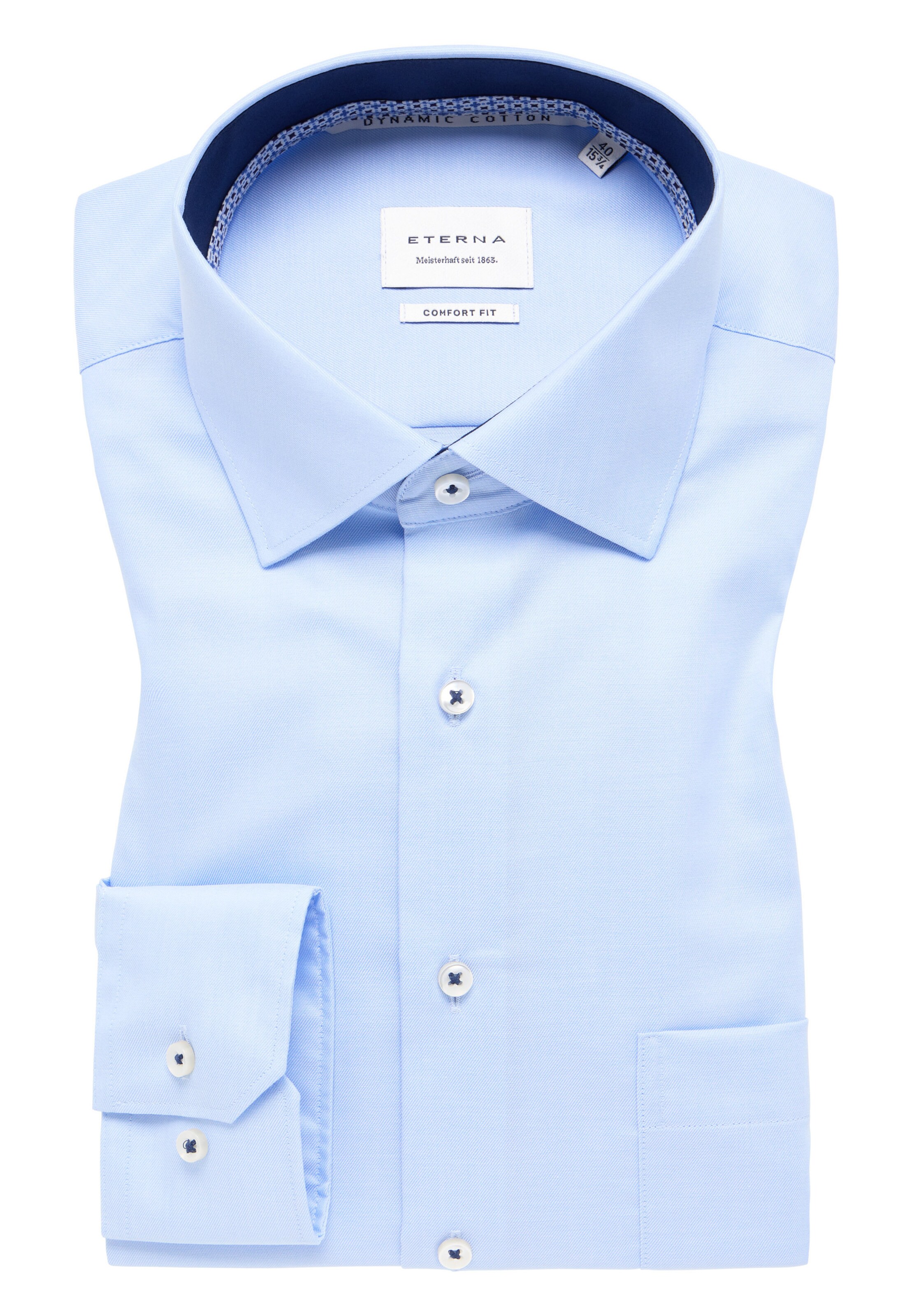ETERNA Comfort Fit Hemd in Blau
