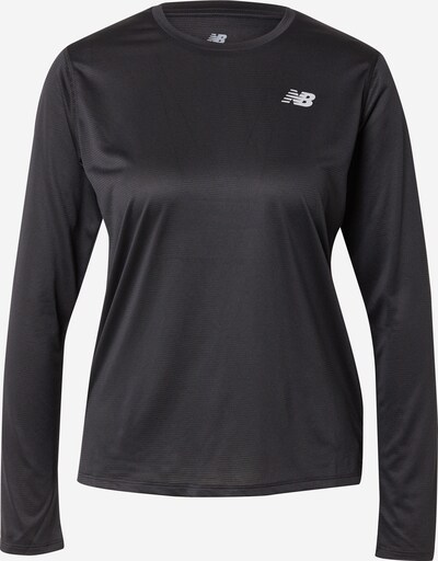 new balance Functioneel shirt 'Essentials' in de kleur Zwart / Wit, Productweergave