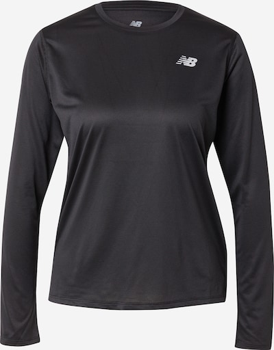 new balance Sportshirt 'Essentials' in schwarz / weiß, Produktansicht