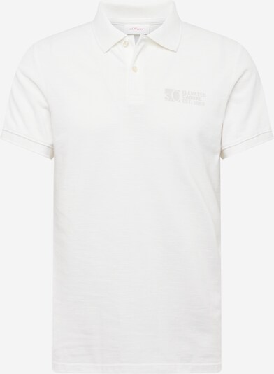 s.Oliver T-Shirt en blanc / blanc naturel, Vue avec produit