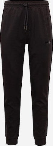 BOSS Green Tapered Pants 'Hadiko' in Black: front