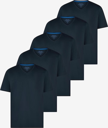 redmond Shirt 'Basic' in Blau: Vorderseite
