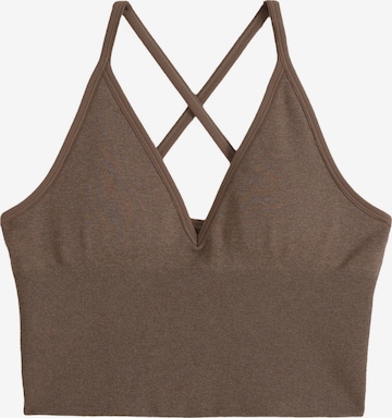 Aim'n Sportovní podprsenka – hnědá: přední strana