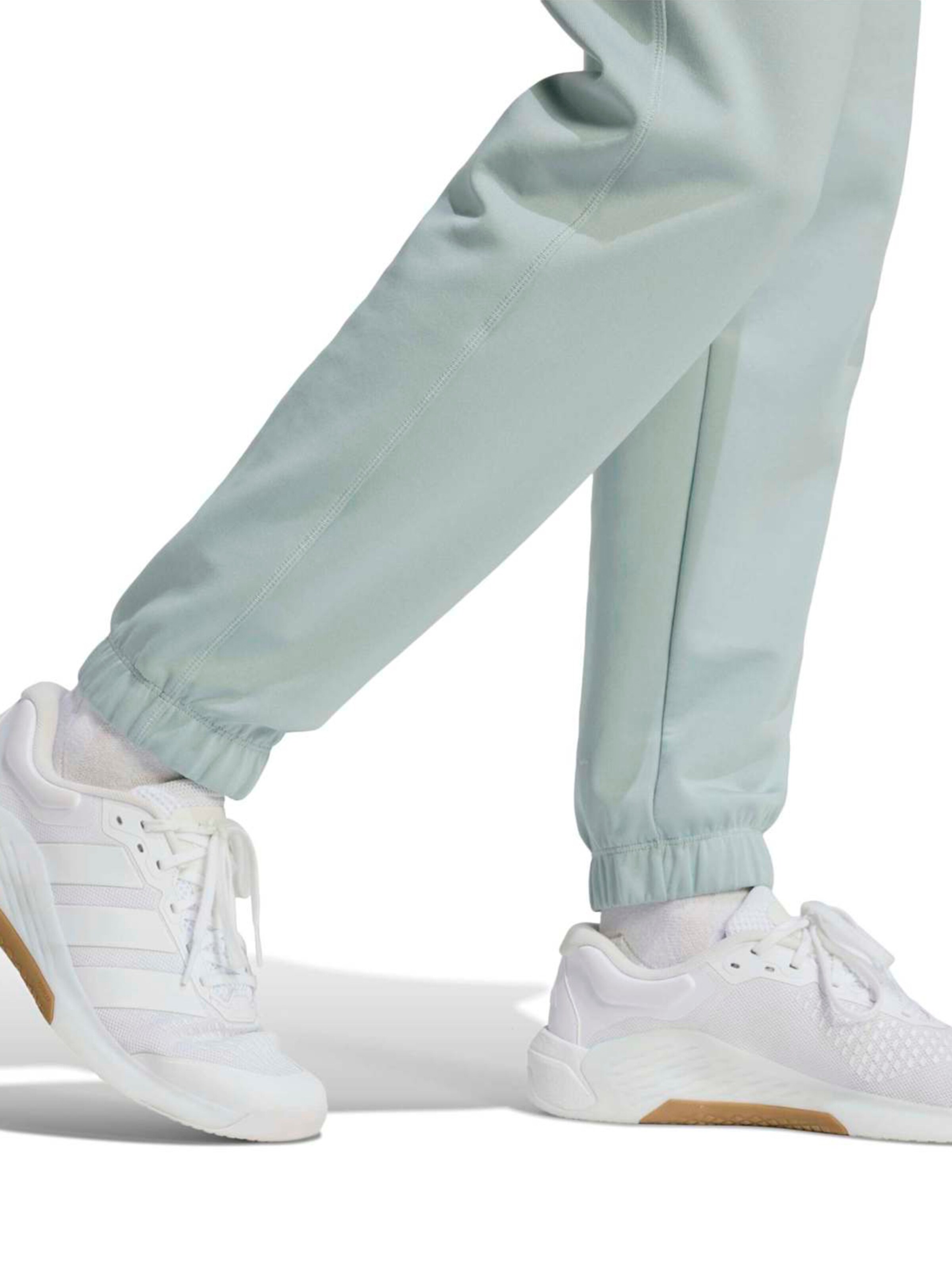 ADIDAS PERFORMANCE - Tapered Calças de desporto 'Essentials' em verde