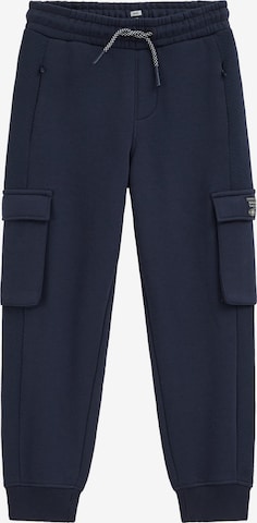 WE Fashion Tapered Trousers in Blue: front