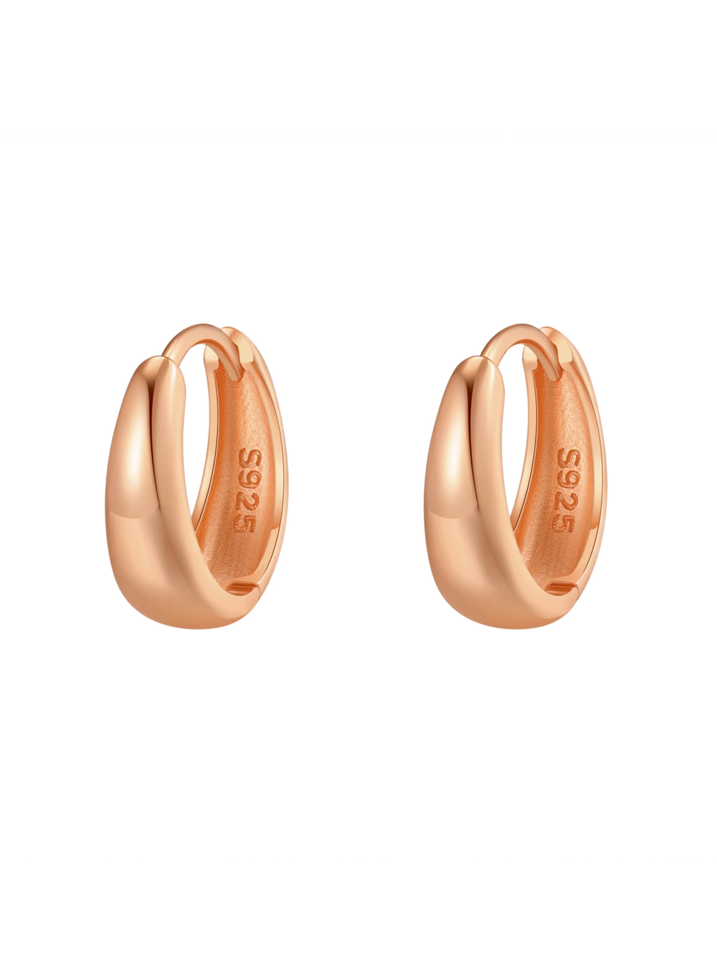 Boucles d'oreilles 'Bold Dome' Hey Happiness en or
