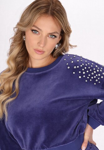 faina - Sweatshirt em azul