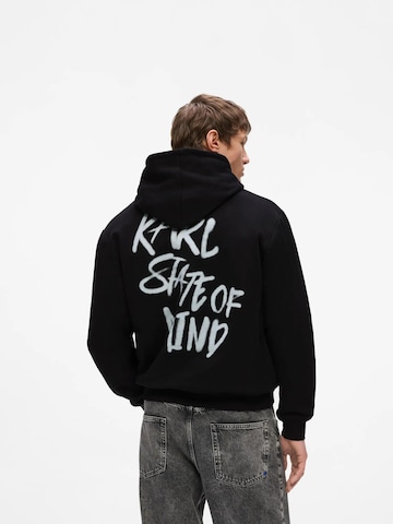 KARL LAGERFELD JEANS Tréning póló - fekete: elől