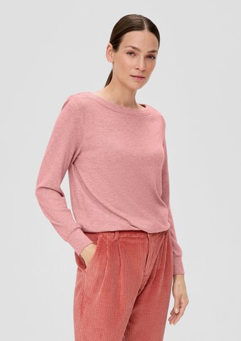 s.Oliver T-shirt i rosa: framsida