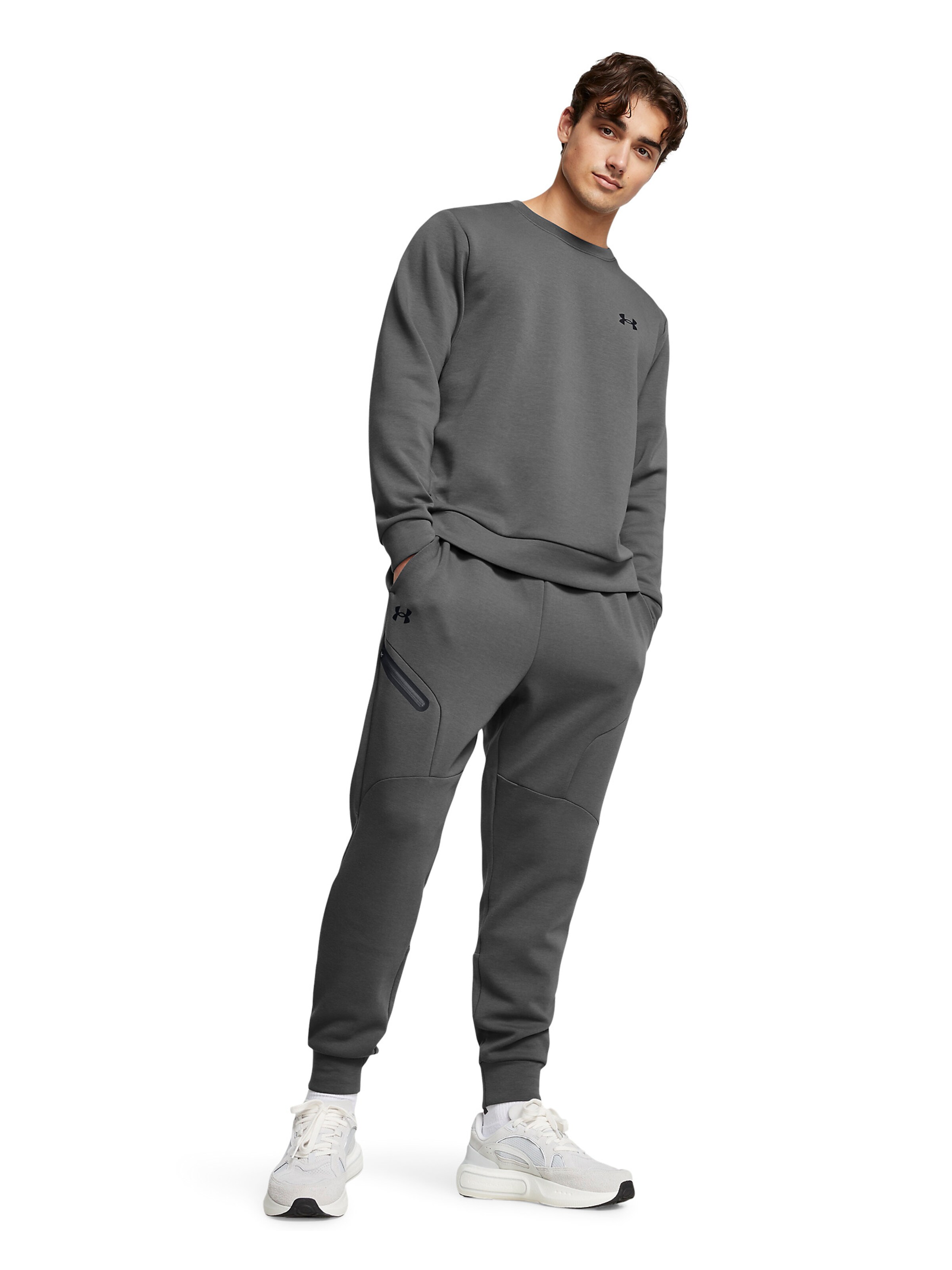 UNDER ARMOUR Sports sweatshirt 'Unstoppable' in Grey