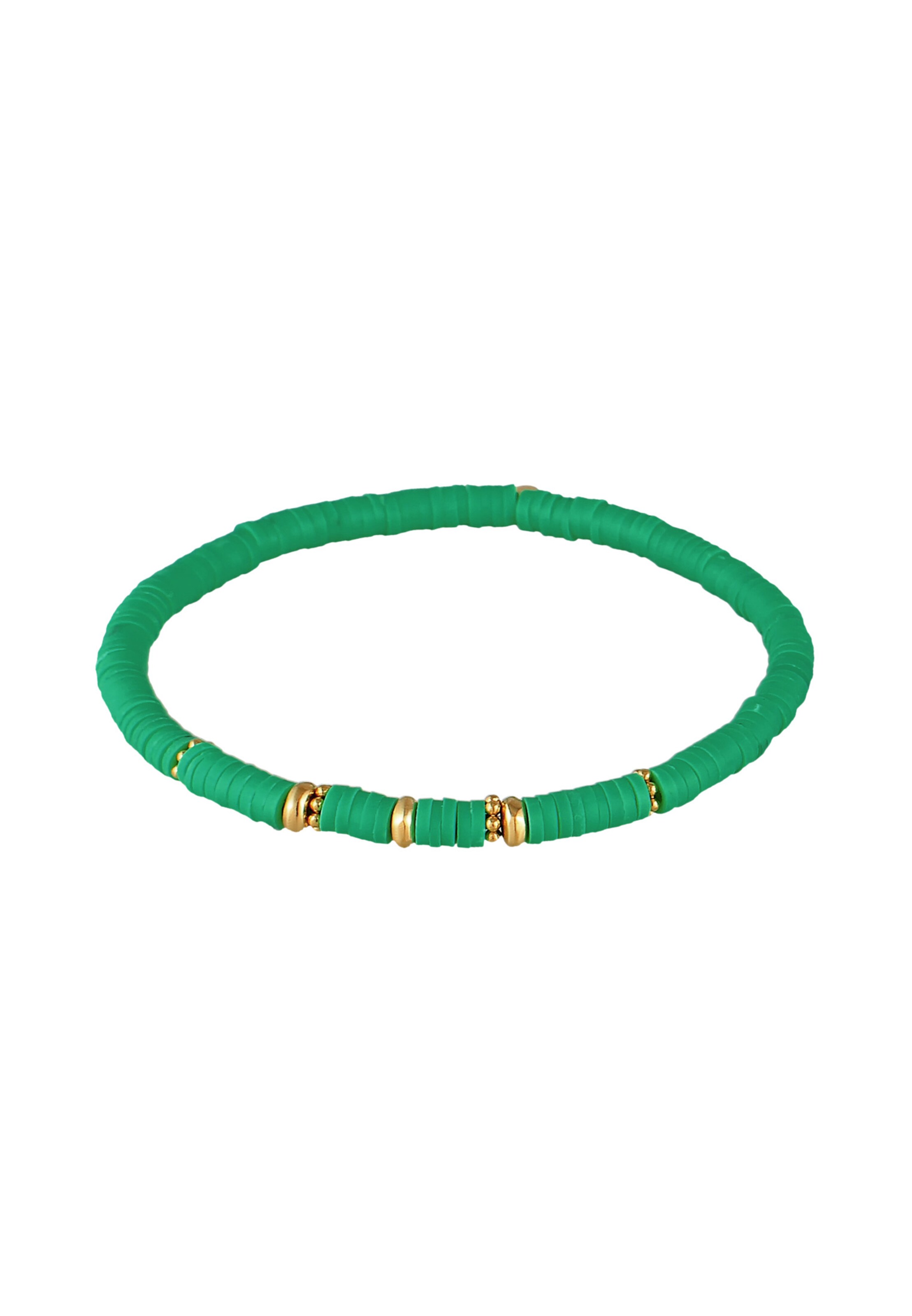 Bracelet 'Heishi' ELLI en vert : devant