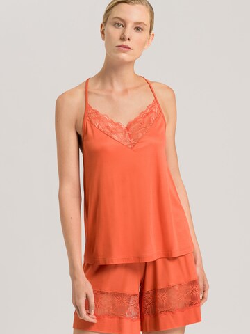 Hanro Pajama 'Juna NW' in Orange: front