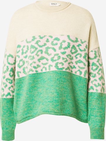 Pull-over 'JADE' ONLY en beige : devant